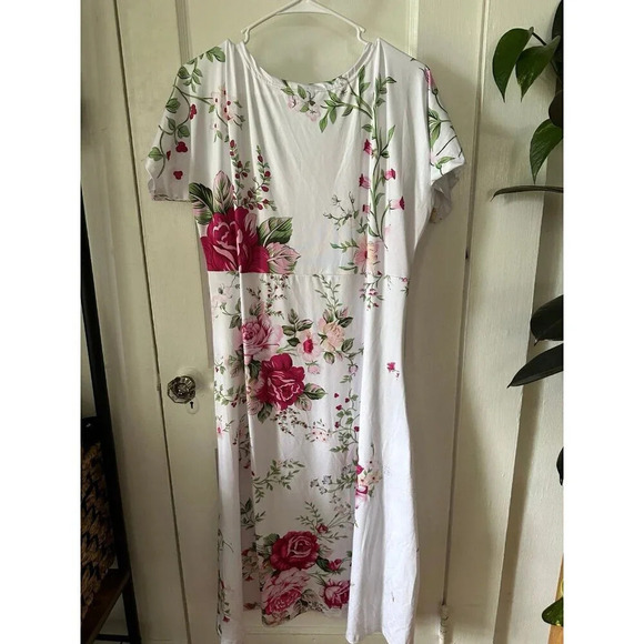Women’s size x-large white floral dress - Picture 6 of 7